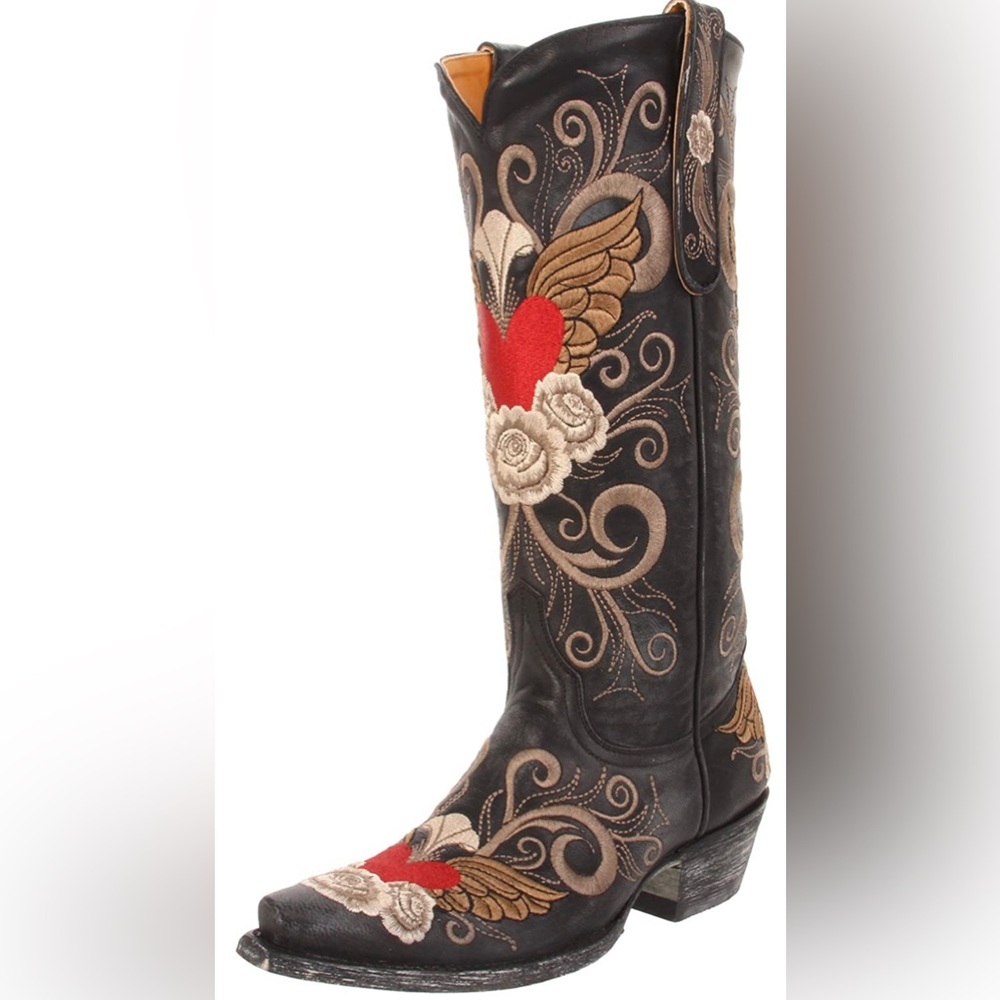 Old Gringo Ladies Boots. Style is Grace 13” Black Size 10